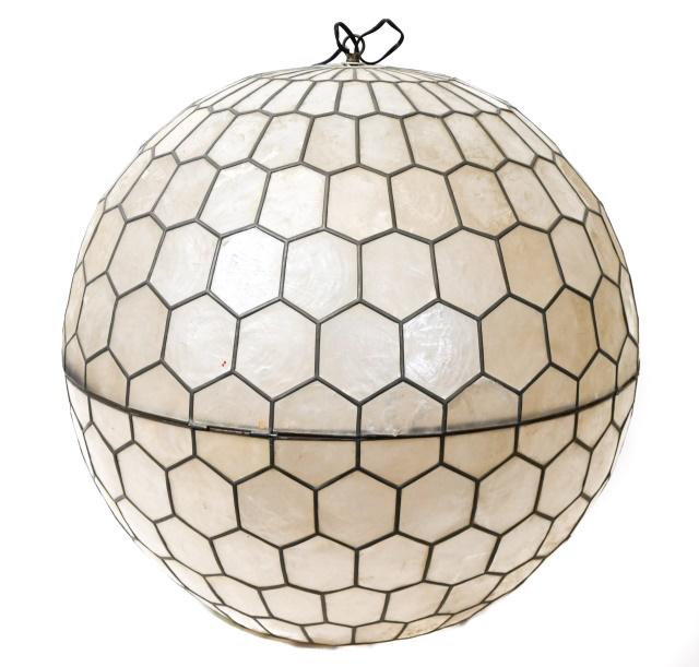 Capiz Honeycomb Pendant Chandelier (1 of 10)