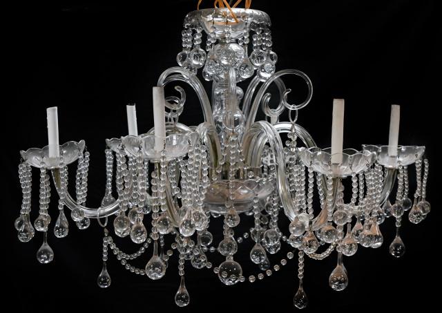 Vintage Tavern on the Green Tear Drop Chandelier (1 of 7)