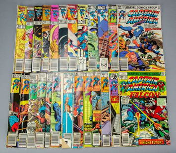 Marvel Captain America Comic Book Run 30 Issues: Marvel Captain America Comic Book Run of 30 Issues. Includes Marvel Double Feature Captain America and Iron Man, #8 Captain America Annual, #106 Spider-Man and Captain America, #191 Captain America an