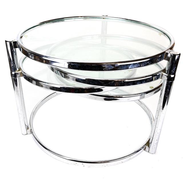 Mid C Five Tiered Brass Coffee / Side Table (1 of 8)