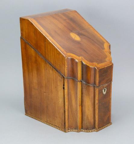 Antique 19th Century Hepplewhite Inlaid Knife Box (1 of 7)