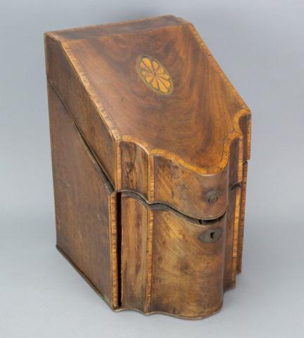 Antique 19th Century Hepplewhite Inlaid Knife Box (1 of 6)