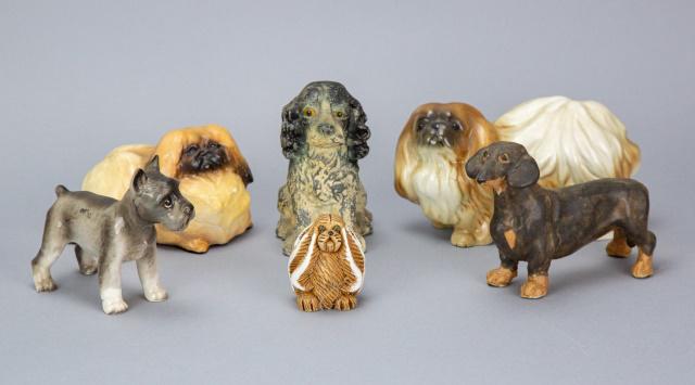 Collection Dog Figurines in Variety of Materials (1 of 9)