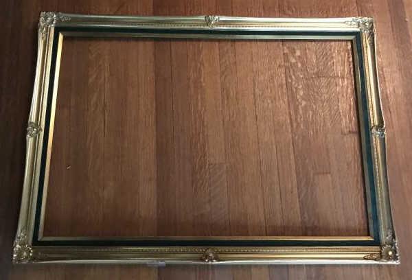Large French Style Vintage Gilt Decorated Frame (1 of 2)