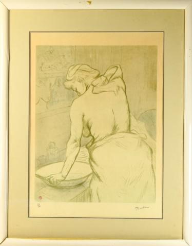 Toulouse Lautrec Femme Qui Se Lave Lithograph (1 of 9)