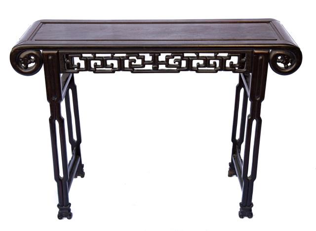 Antique Chinoiserie Carved Altar Console Table (1 of 5)