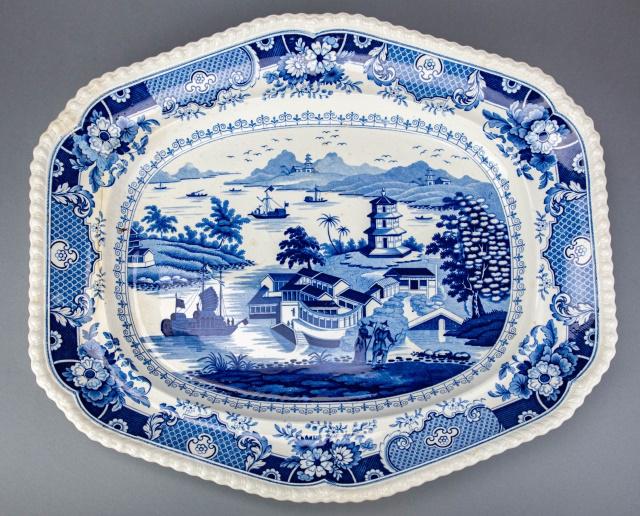 Antique Ridgway India Temple Ironstone Platter (1 of 5)