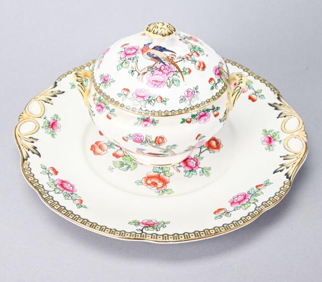 Whieldon Ware FW&Co "Pheasant" Platter & Tureen (1 of 10)