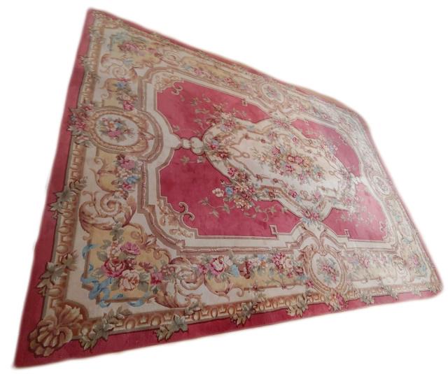 Aubusson Style Hand Knotted Wool Carpet (1 of 8)