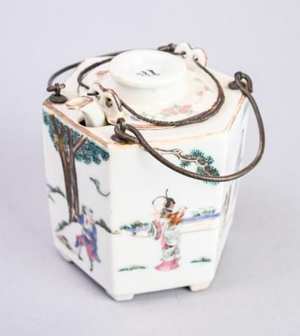 Antique Shreve Crump Low Asian Porcelain Tea Pot (1 of 8)