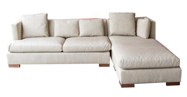 Vintage Baker Furniture Sectional Sofa Down Linen (1 of 9)