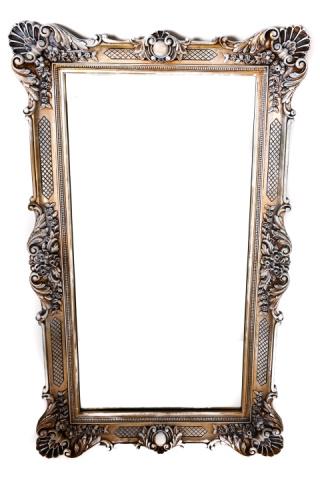 Rococo Style Mirror: Rococo Style Mirror. Measures