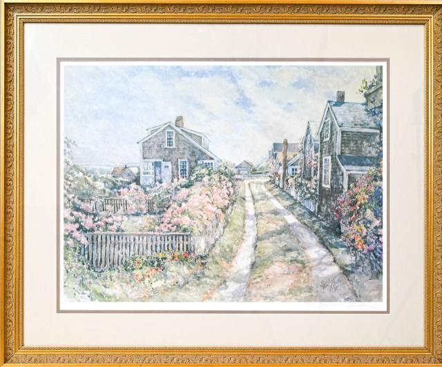 Pencil Signed William Welch "Roses on the Bluff" (1 of 8)