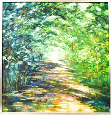 Modern Oil and Palette Painting Forest Landscape (1 of 8)