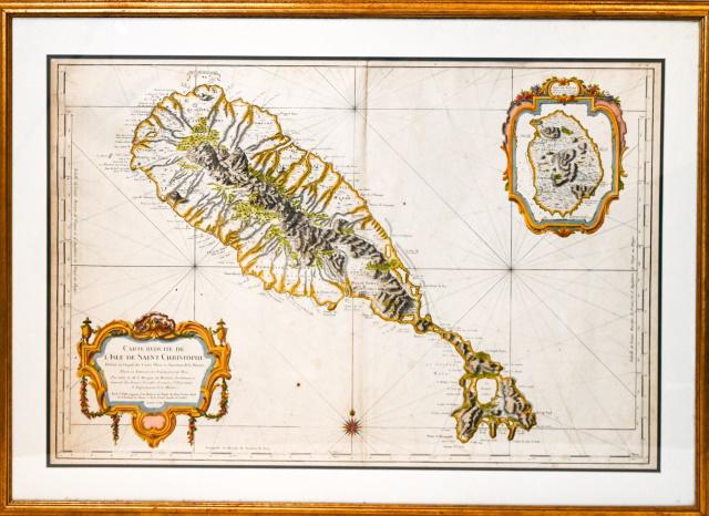 Antique French Map Isle de Saint Christophe (1 of 8)