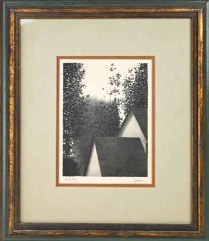 Robert Kipness Final Proof Lithograph Homestead (1 of 8)