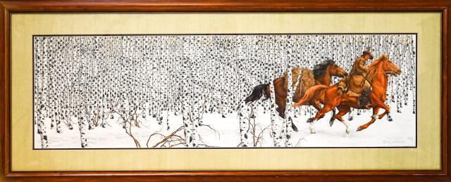 Bev Doolittle Framed, Signed "Sacred Ground" Print (1 of 9)