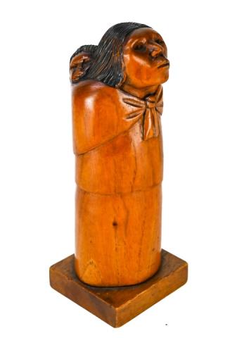 Flores Arias Signed Carved Sculpture Mother Child (1 of 10)