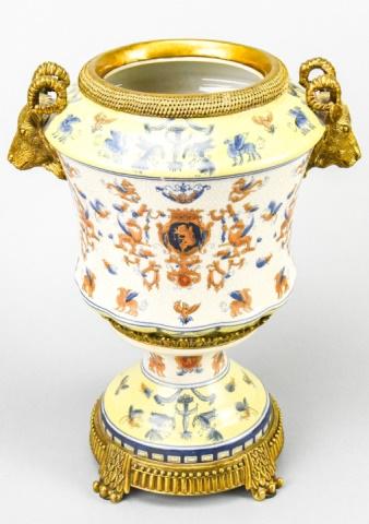 Porcelain & Ormolu Urn w Neoclassical Motifs (1 of 9)