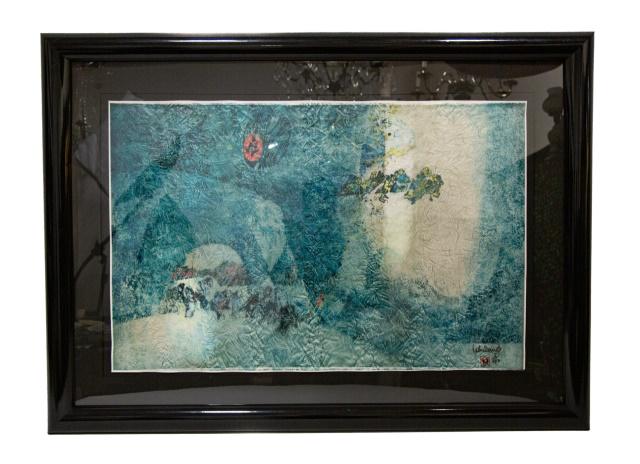 Lebadang Tranquility Paper Collage & Lithograph (1 of 8)