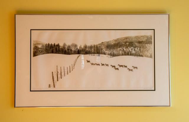 Richard Volpe Summit Run Framed Etching (1 of 7)
