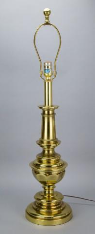 Stiffel Polished Brass Column Form Table Lamp (1 of 6)