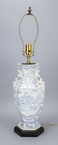 Antique Blue & White Chinese Vase Converted Lamp (1 of 6)