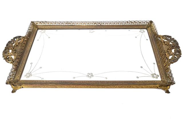 Antique Italian Mirror Vanity Tray (1 of 8)