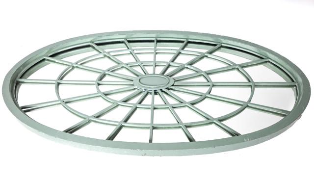 Antique Georgian Architecture Iron Fanlight Mirror (1 of 7)