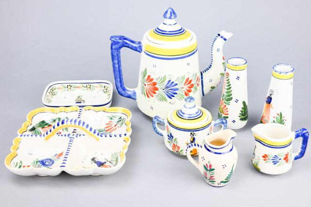 Mid-Century French Henriot Quimper Table Items (1 of 9)