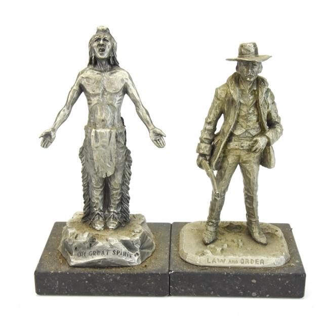 Pair Vintage Pewter Statues by Philip Kraczkowski Mar 09, 2023