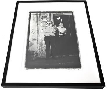 William John Kennedy Photo Warhol Factory #2/4: William John Kennedy (American 1930-2021) Black and White Photograph 1964 Warhol Factory Telephone Suite New York City #2 of 4 in Series. Printed in 2010 and numbered 16/60. Signed by the artist in