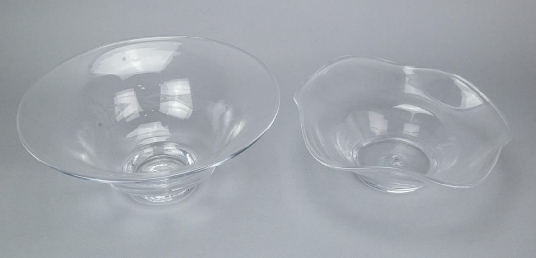 2 Large Simon Pearce Glass Serving Bowls (1 of 6)