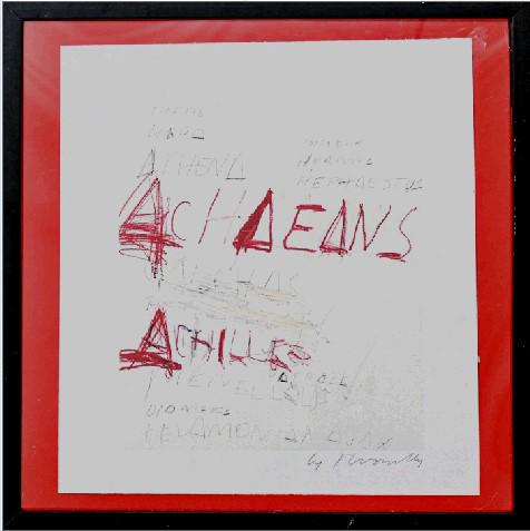 Cy Twombly Pencil Signed Heroes of the Achaeans (1 of 7)