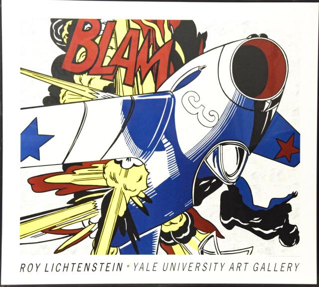 Framed Roy Lichtenstein 1962 "Blam" Poster (1 of 9)