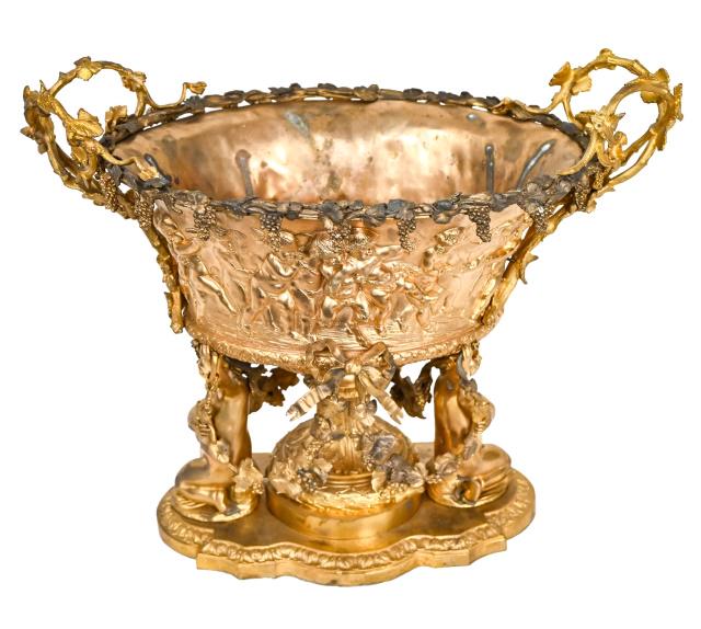 Antique French Gilt Bronze Tureen Form Centerpiece (1 of 10)