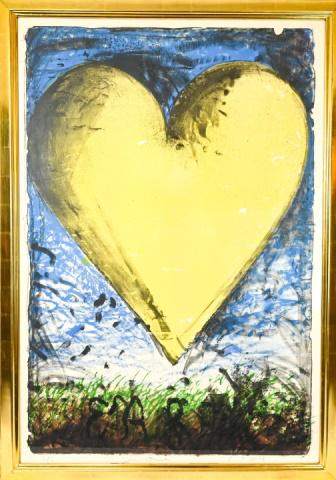 Jim Dine Lithograph "The Earth (The Yellow Heart)" (1 of 10)