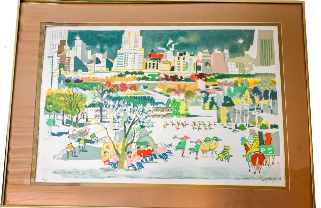 Dong Kingman Lithograph Central Park NYC Signed (1 of 10)