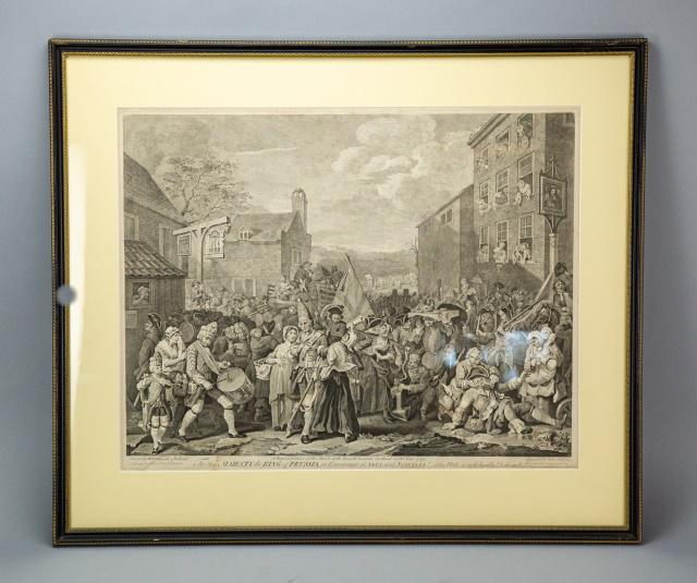 18th C Sullivan Engraving of Hogarth Painting (1 of 6)