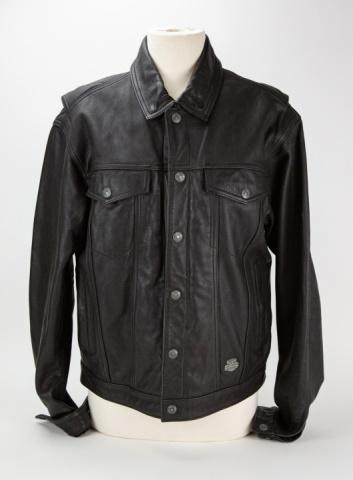 Harley Davidson Medium Mens Black Leather Jacket (1 of 8)