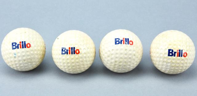 Andy Warhol Inspired Golf Balls w Brillo Pad Logo (1 of 6)