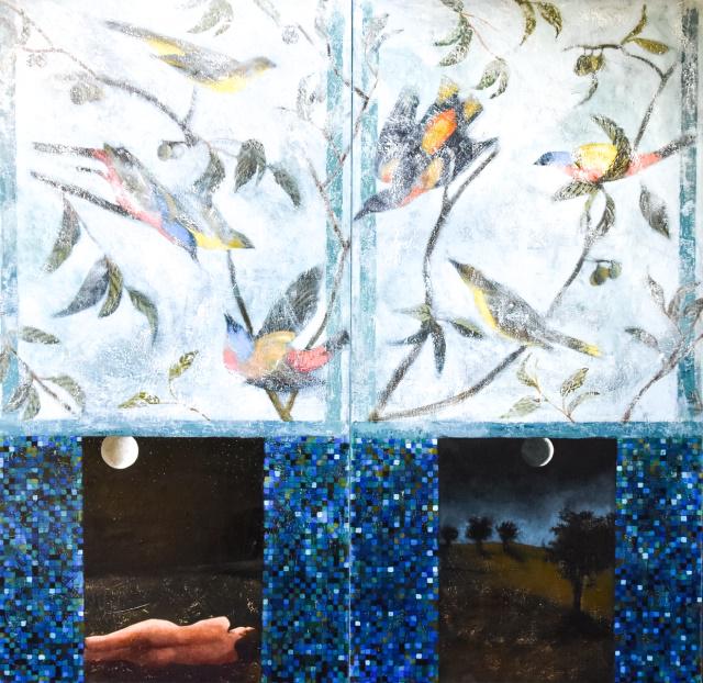 Laurie Kaplowitz Surrealist Acrylic Painting (1 of 10)