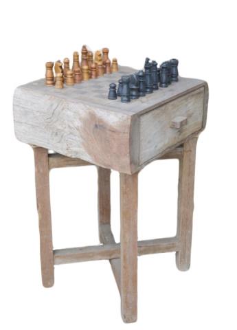 Antique Barn Wood Table Chess Set (1 of 7)