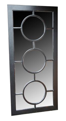 Bassett Mirror Circles Black Silver Wall Mirror (1 of 5)