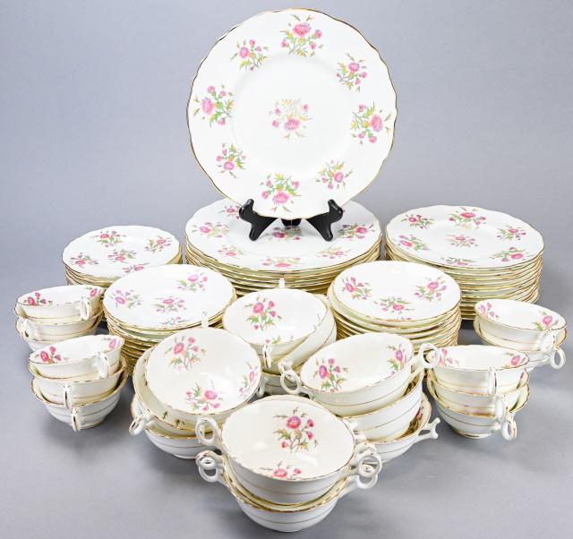 Royal Cauldon "Scotch Thistle" Porcelain for 12 (1 of 10)