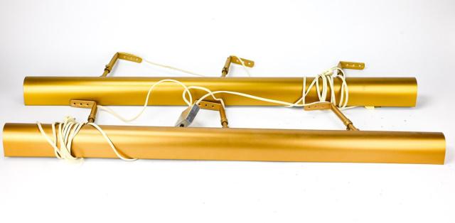2 36-Inch 6-Light Electric Picture Frame Lights: 2 36-Inch 6-Light Electric Picture Frame Lights. Each are 36 inches long x 2.5 inches wide with 2 adjustable arms.
