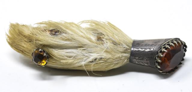 KAS 19th C Scottish Kilt Pin Rabbits Foot (1 of 5)