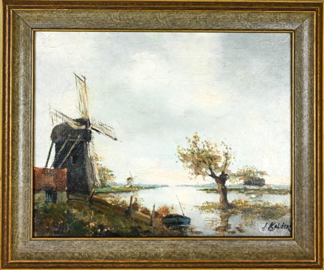 J. Kalder Dutch School Oil Painting Landscape (1 of 7)