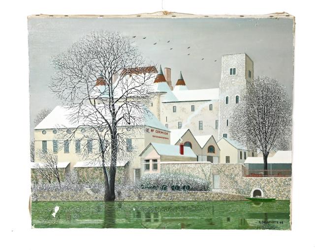 Roger Delaporte Oil Painting of Nemours Dated 1968 (1 of 10)