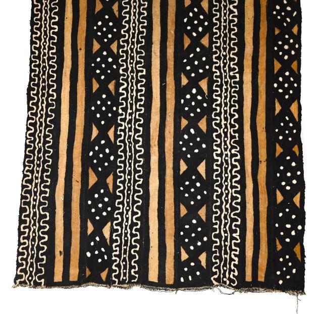African Bogolan Hand Woven Mud Cloth: African Bogolan Hand Woven Cotton Mud Cloth. 71 inches x 40 inches